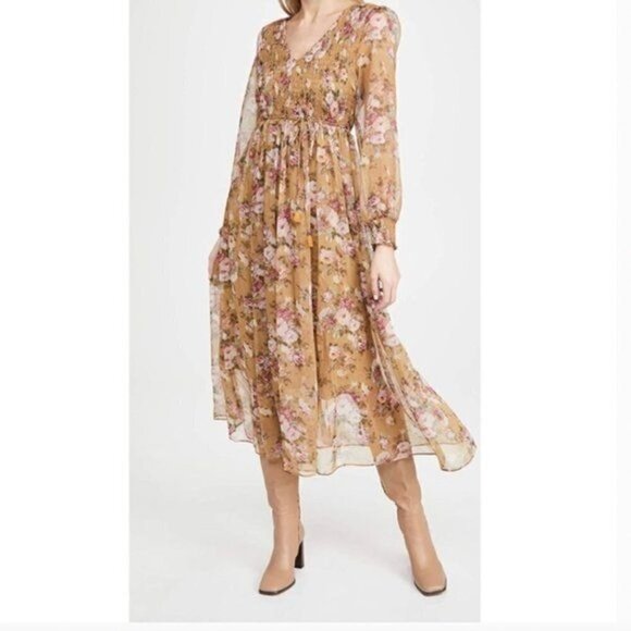 Anthropologie o.p.t One Pretty Time Wick Floral Maxi Dress - Picture 1 of 5